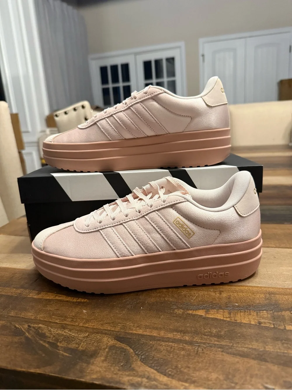 adidas Women's Platform Sneakers in Blush Pink